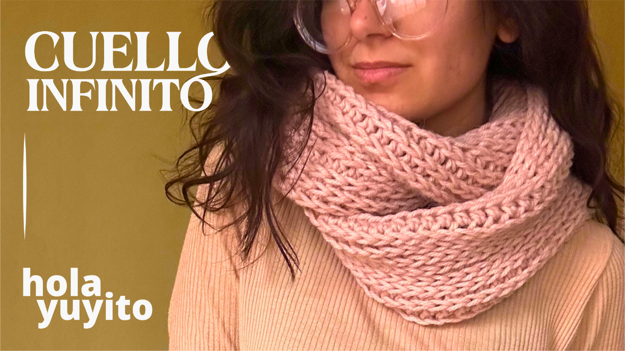 Clásico cuello infinito: también en crochet